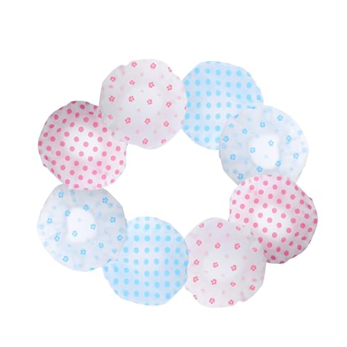 Homoyoyo 8 Stück Wiederverwendbare Wasserdichte Eva Haarkappen mit Elastischem Band für Damen Herren und Mädchen für Salon Spa und Reisen von Homoyoyo