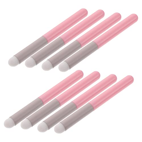 Homoyoyo 8Stücke Teiliges Lippen Make Up Pinselset Lipgloss und Lidschatten Applikatoren aus Hochwertigem Material für Zuhause oder Profis Vielseitig Einsetzbar für Lippenstift von Homoyoyo