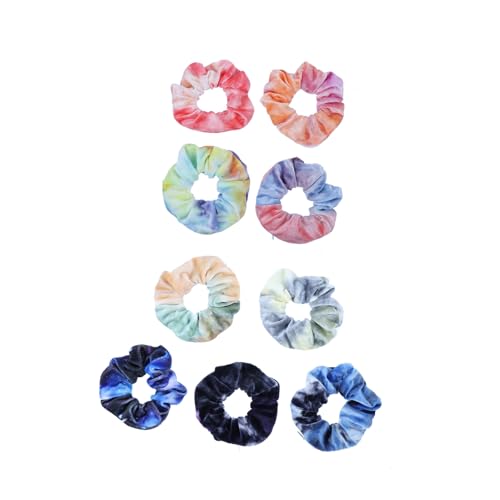Homoyoyo 9 Stück Teiliges Zipper Haargummis aus Weichem mit Versteckter Tasche Elastische Haarschleifen für Damen und Mädchen Bunte Scrunchies für Pferdeschwanz und Alltag Bequem und von Homoyoyo