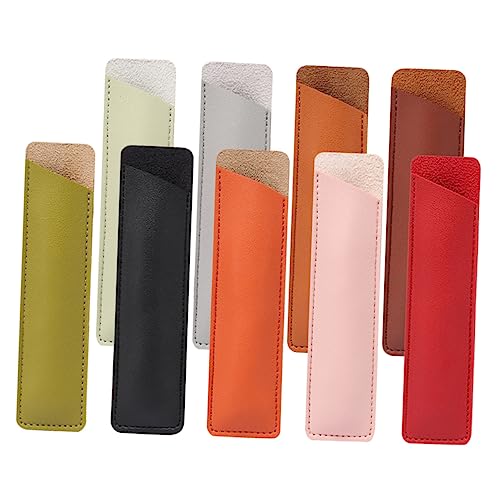 Homoyoyo 9stücke Teiliges Aus Lederstift-Haltern Für Kugelschreiber Stilvolle Und Schützende Stiftsleeves Büro Und Schule Und Kratzfest von Homoyoyo