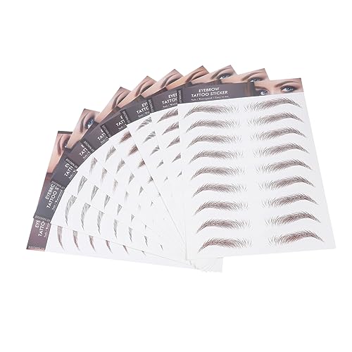 Homoyoyo 9blätter Augenbrauenaufkleber Kosmetik Für Falsche Augenbrauen Ähnliche Aufkleber Augenbrauenaufkleber Imitieren Gefälschte Augenbrauen Tattoos Temporäre Tattoos von Homoyoyo