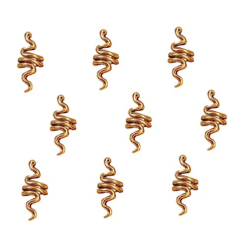 Homoyoyo 9stücke Dreadlocks Ringe Und Haarschmuck Set Set Aus Flexiblen Legierungs-haarringen Für Zöpfe Und Dreadlocks Installieren Für Kreative Frisuren Und Festivals von Homoyoyo