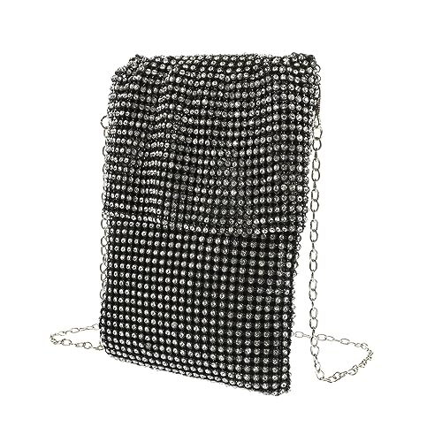 Homoyoyo Elegante Strass Abendtasche Für Damen Glitzernde Handytasche Handbag Umhängetasche Für Hochzeit Abendparty Leichte Schultertasche Vielseitig Einsetzbar von Homoyoyo