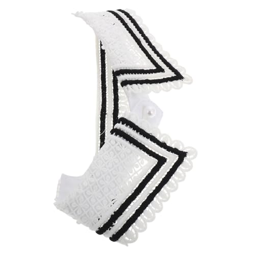 Homoyoyo Eleganter Abnehmbarer Fake-kragen Für Damen Gestreifter Dekorativer Krageneinsatz Mit Einzigartigem Patchwork-design Für Süße Japanische Ästhetik Für Jeden Anlass von Homoyoyo