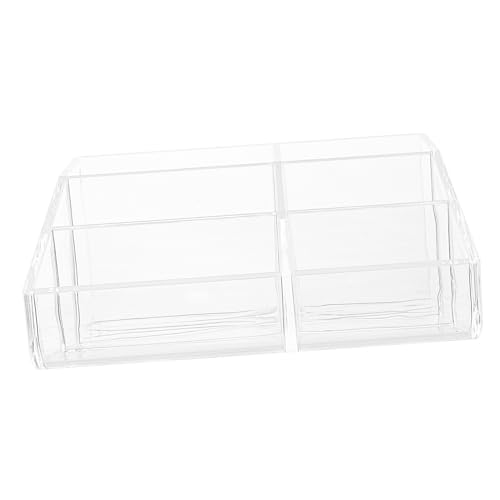 Homoyoyo Acryl Kosmetik Organizer Fächer Schräg Makeup Aufbewahrungsbox Transparent Großes Fassungsvermögen Für Schminktisch Badezimmer Desktop von Homoyoyo