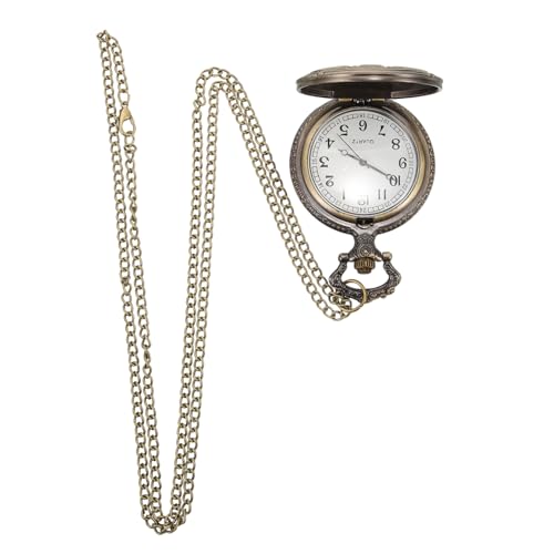 Homoyoyo Taschenuhr Mit Kette Vintage Für Herren Tragbar Kleine Uhr Taschenuhr Anhänger Für Männer Für Papa von Homoyoyo