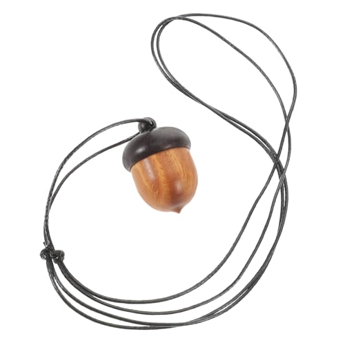 Homoyoyo Holz-eichel-anhänger Im Antik-look Eichel-frucht-box Aus Holz Diy-schmuckanhänger Armband Auto-dekoration - Für Schlüssel -frucht-anhän von Homoyoyo