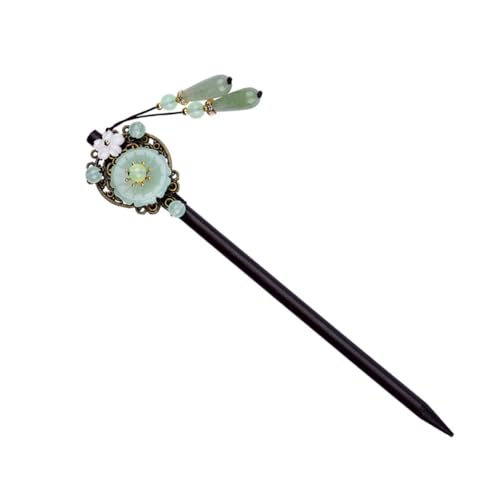 Homoyoyo Antike Chinesische Haarnadel Haarklammer mit Blumenmotiv Stilvoller Haarschmuck für Damen Klassischer Haarnadelstab im Orientalischen Stil Robustes Material für Traditionelle von Homoyoyo