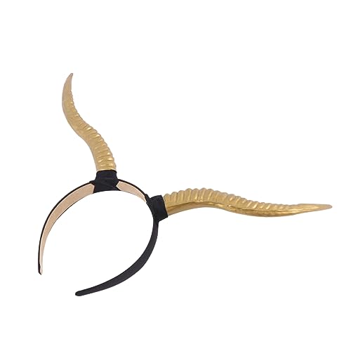 Homoyoyo Antilopenhorn Stirnband Halloween Kopfschmuck Gothic Haarreif für Frauen Leicht und Angenehm zu Tragen Modisches Kostümzubehör für Partys und Rollenspiele von Homoyoyo