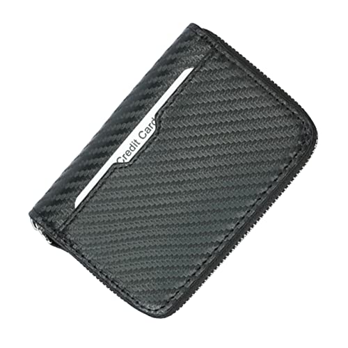 Homoyoyo Herren Geldbörse Mit Reißverschluss Anti-diebstahl-Tasche Aus Pu Für Kreditkarten Personalausweis Reisepass Bankkarten Bargeld Geeignet Für Büro Partys Und Alltag von Homoyoyo