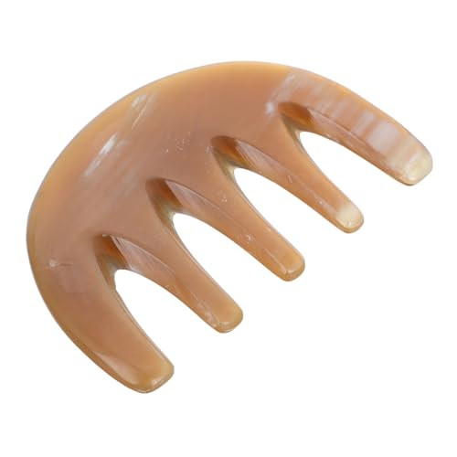 Homoyoyo Antistatischer Breitzahniger Gua Sha Hornkamm für Damen und Herren Stimuliert Kopfhautmassage Fördert Haarwachstum Schuppen Geeignet für Haartypen Verhindert Haarbruch und von Homoyoyo