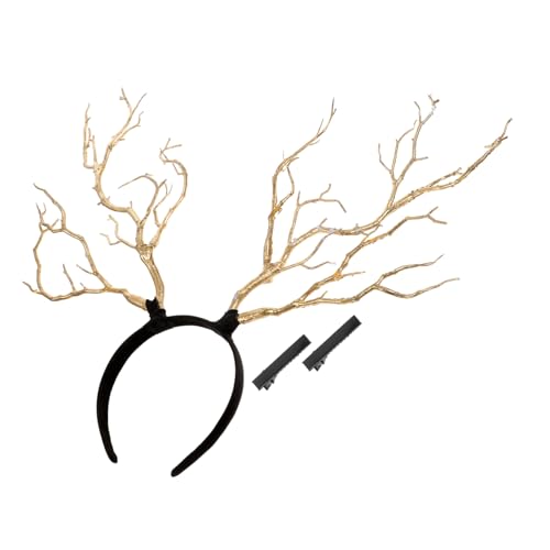 Homoyoyo Antler Haarreif Für Kostümpartys Delikates Geweih-stirnband Mit Einzigartigem Design Für Erwachsene Und Geeignet Leicht Und Komfortabel Hochwertige Materialien Für Halloween Karnev von Homoyoyo