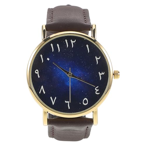 Homoyoyo Armbanduhr Mens Digital Watch Betrachten Handgelenkschmuck Ansehen Freizeituhr Stylische Armbanduhr Mode Handgelenk Uhr Erwachsene Sehen Ornament Dark Brown Kunstleder von Homoyoyo