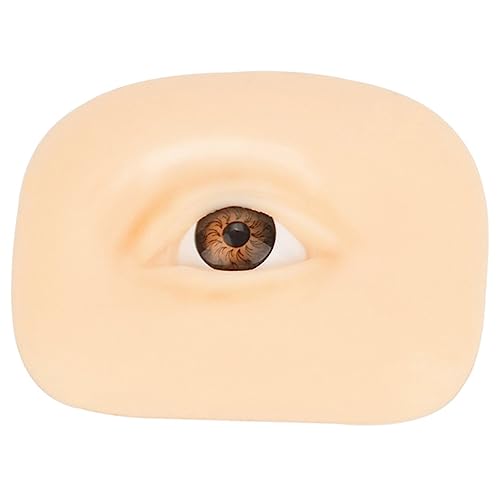 Homoyoyo Augen Make Up Übungshaut aus Hautähnlichem Silikon Realistische Makeup Skin Mold Dickes Trainingsboard für Lidschatten Eyeliner und Augenbrauen Langlebig und Leicht zu Färben von Homoyoyo