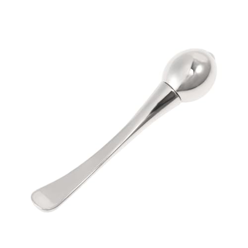 Homoyoyo Augencreme Massagegerät aus Langlebigem Zinklegierung Doppelseitiger mit Löffel und Rollendesign Fördert Augenschwellungen und Augenringe Tragbar für Unterwegs von Homoyoyo