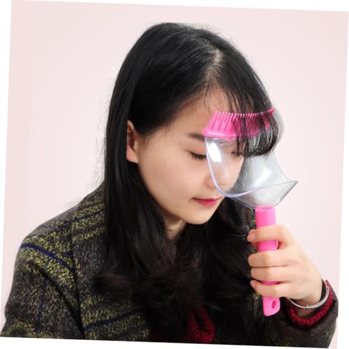 Homoyoyo Bang Trim Tool mit Geraden Zähnen Langlebiger Haarstyling Kamm aus Hochwertigem Material Präzises Schneiden und Einfaches Reinigen Geeignet für Damen und Mädchen zum DIY Fransen von Homoyoyo