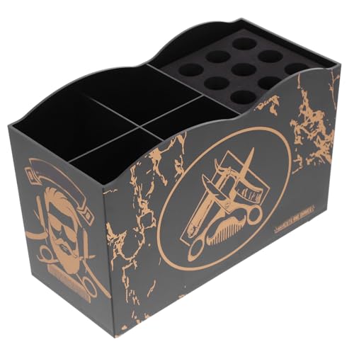 Homoyoyo Friseur Organizer Kreative Schwarze Aufbewahrungsbox Für Haarschneidewerkzeuge Scherenhalter Kamm Kompakt Praktisch Für Salons Und Stylisten EIN Für Friseure von Homoyoyo
