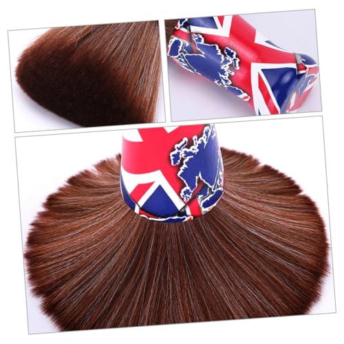 Homoyoyo Barbier Nackenstaubwedel Herren Rasierpinsel Weiche Nylonborsten Vielseitiger Bart Haarstaubpinsel mit Griff Schäumend Leicht zu Reinigen für Präzise Rasur und Friseureinsatz von Homoyoyo