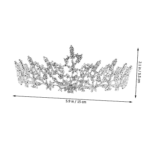 Homoyoyo Barock Brautkrone Damen Hochzeit Tiara mit Stabiler Leicht und Komfortabel für Party Bühne Brautjungfern und Festlichkeiten von Homoyoyo