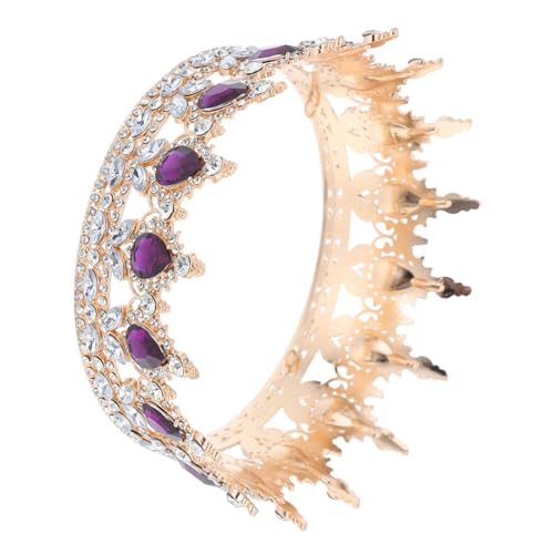 Homoyoyo Barock Wassertröpfchen Tiara Brautkrone Damen Haarschmuck Alloy Hochzeit Party Schmuck für Frauen Mädchen von Homoyoyo