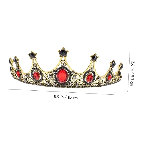 Homoyoyo Barocke Brautkrone mit Funkelnden Strasssteinen Haarschmuck für Hochzeit Party und Geburtstag Stabile Tiara für Braut und Festliche Anlässe Edles Design in Rot Homoyoyo Barocke Brautkrone mit Funkelnden Strasssteinen Haarschmuck für Hochzeit Party und Geburtstag Stabile Tiara für Braut und Festliche Anlässe Edles Design in Rot von Homoyoyo