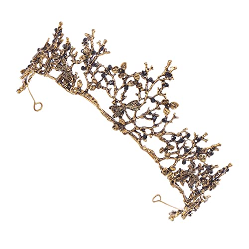 Homoyoyo Barocke Retro Hochzeit Krone Stirnband aus Hochwertiger Eleganter Brautschmuck für Damen Festliches Party Accessoire Langlebig und Vergilbungsfrei für Hochzeiten und Besondere von Homoyoyo
