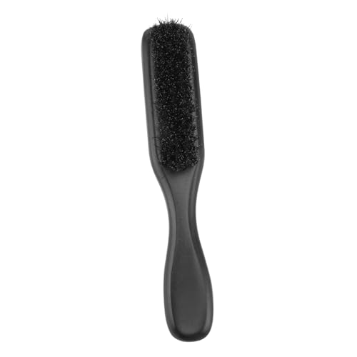 Homoyoyo Bartpflegebürste mit Langem Holzgriff aus Buchenholz Wildschweinborsten für Sanfte Männer Bartpflege Ergonomisch Handlich für Tägliche Reinigung und Styling Schwarz von Homoyoyo
