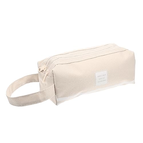 Homoyoyo Bequeme Stiftetasche Aus Hochwertigem Oxford Doppeltem Reißverschluss Große Kapazität Für Schule Und Büro Tragbar Und Leicht Für Stifte Münzen Und Kleine Utensilien von Homoyoyo