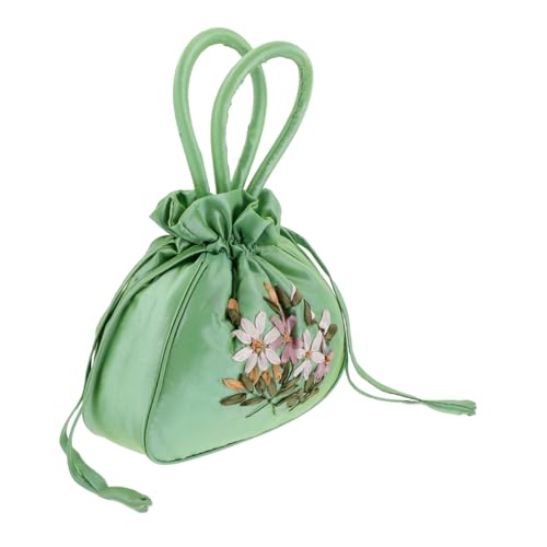 Homoyoyo Bestickte Mutterhandtasche Mit Kordelzug Blumentasche Münzgeldbörse Stickerei Handtasche Schmuckbeutel Mit Kordelzug Bestickte Blumen Geldbörse Geldbörse Vintage von Homoyoyo