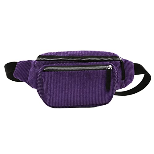 Homoyoyo Cord Hüfttasche Für Damen Outdoor Brusttasche Tragbare Geeignet Für Reisen Radfahren Und Einkaufen von Homoyoyo