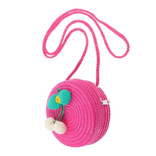 Homoyoyo Kleine Handgeknüpfte Strohtasche Für Mädchen Mini-umhängetasche Aus Stroh Tragbares Accessoire Für Täglichen Gebrauch von Homoyoyo