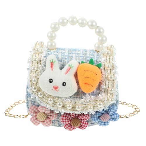 Homoyoyo Blumengeldbörse für Mädchen Geldbeutel Schultertasche Damen Mini Geldbörsen Umhängetaschen für Mädchen einzelne Umhängetasche für Mädchen Legierung Blue von Homoyoyo