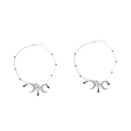 Homoyoyo Boho Damen Kopfkette Schmuck Mit Mondmotiv - Schwarze Kette Für Festivals Und Alltag - Stylisches Accessoire Für Besondere Anlässe Und Trendbewusste Frauen Homoyoyo Boho Damen Kopfkette Schmuck Mit Mondmotiv - Schwarze Kette Für Festivals Und Alltag - Stylisches Accessoire Für Besondere Anlässe Und Trendbewusste Frauen von Homoyoyo