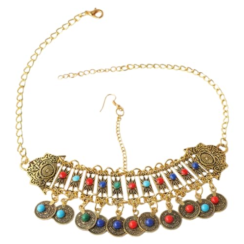 Homoyoyo Klassisch Vintage Halskette Damen Schmuck Statement Mehrzweckschmuck Kopfschmuck Haarschmuck Western Hochzeit Geburtstag Feier Abschlussball von Homoyoyo