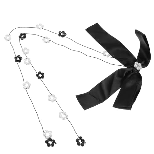 Homoyoyo Bow Haarklammer mit Quastenperlen Vielseitiger Haarschmuck für Damen Festlicher Schleifen Clip zur Fixierung von Losem Haar Geeignet für Weihnachten Geburtstag und von Homoyoyo