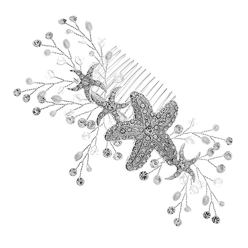 Homoyoyo Braut Haarkamm mit Perlen und Strass Eleganter Brautschmuck für Hochzeit und Abend Vielseitiges Haarschmuck Accessoire für Haartypen Teilig von Homoyoyo