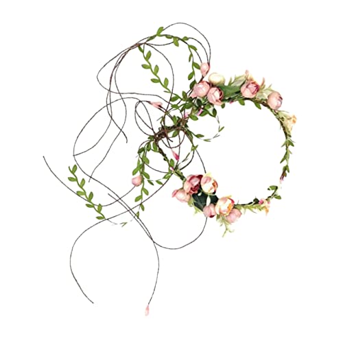 Homoyoyo Braut Haarschmuck Haarkranz Handgefertigt Zarter Blumenkranz Hochzeitskopfschmuck für Damen Mädchen Perfekter Braut Kopfschmuck für Hochzeit Zeremonie und Fotoshootings von Homoyoyo