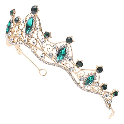 Homoyoyo Braut Tiara Krone Barock Haarschmuck für Hochzeit Stirnband mit Kristallen Hochzeitsdiadem für Bräute und Mädchen Ergänzung für Brautkleider von Homoyoyo