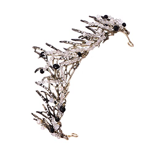 Homoyoyo Braut Tiara aus Langlebiger Legierung Vintage Hochzeit Krone in Antikem Bronze Leichtes Design für Hochzeit Geburtstag Party Haarschmuck für Damen und Mädchen von Homoyoyo