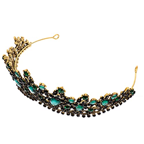 Homoyoyo Braut Tiara mit Grünen Gothic Hochzeit Krone Hochwertiger Haarschmuck für Geburtstagsfeiern Bälle und Festliche Anlässe Komfortabel und Langlebig Edles Design Homoyoyo Braut Tiara mit Grünen Gothic Hochzeit Krone Hochwertiger Haarschmuck für Geburtstagsfeiern Bälle und Festliche Anlässe Komfortabel und Langlebig Edles Design von Homoyoyo