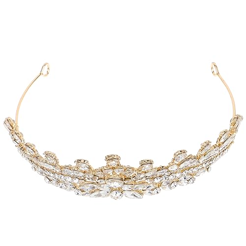 Homoyoyo Brautkrone aus Legierung mit Funkelnden Strasssteinen Klassisches Design für Damen und Mädchen als Hochzeits und Party Haarschmuck Langlebiges Accessoire Besonderes von Homoyoyo