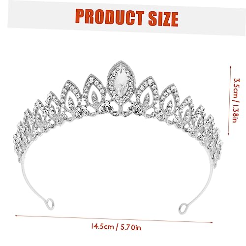 Homoyoyo Brautkrone mit Funkelnden Strasssteinen Silbernes Tiara Haaraccessoire Stabiles Legierungsdesign Leicht und Bequem für Hochzeit Party und Festliche Anlässe Homoyoyo Brautkrone mit Funkelnden Strasssteinen Silbernes Tiara Haaraccessoire Stabiles Legierungsdesign Leicht und Bequem für Hochzeit Party und Festliche Anlässe von Homoyoyo