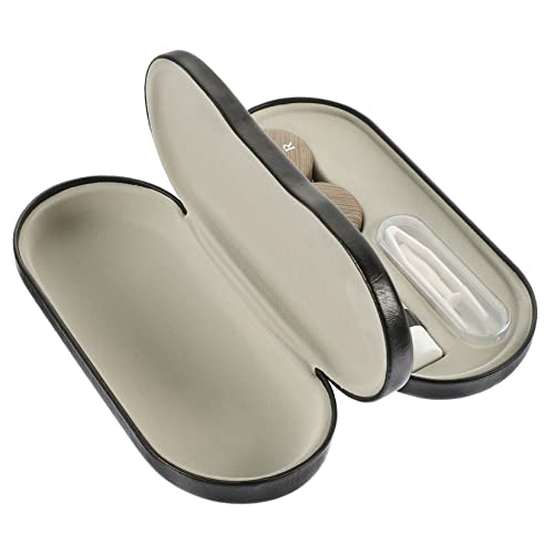 Homoyoyo Brillen-Organizer Mit Doppeltem Fach Hartschale Brillenetui Aus Kunstleder Tragbare Brillenbox Für Reisen Und Zuhause Passt Für Standardbrillen Und Lesebrillen von Homoyoyo