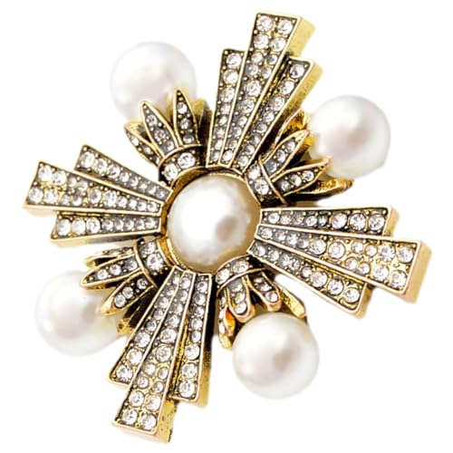 Homoyoyo Kreuzbrosche Für Damen Vintage Brosche Im Barockstil Dekorative Brosche Für Hüte Retro Kreuzbrosche Anstecknadel Für Formelle Anlässe von Homoyoyo