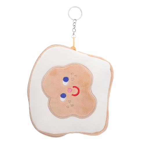 Homoyoyo Brot Münzgeldbörse Süße Münzbörse Wechselgeldbörse Schlüsselanhänger Wechselgeldbeutel Süße Brieftasche Süße Münztasche Schlüsselanhänger Münzgeldbörse Schlüsseldekor von Homoyoyo