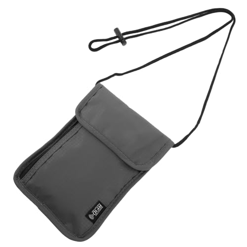 Homoyoyo Reise-brustbeutel Reisepasshülle RFID-blockierende Sicherheitstasche Nylon-Konstruktion Umhängeband Dokumenten-Organizer Bargeld-Schutz Reisen Für Herren Und Frauen Leicht Und von Homoyoyo