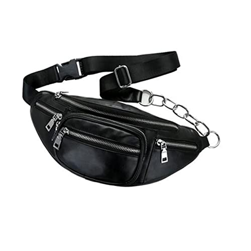 Homoyoyo Outdoor Pu Ketten Schultertasche Für Damen Vielseitige Und Umhängetasche Schwarz Für Konzerte Shopping Und von Homoyoyo