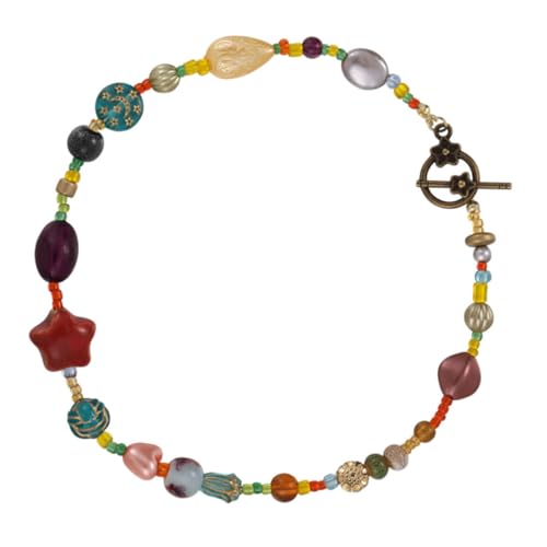 Homoyoyo Kette Stern Perlen Halskette Frauen Boho Stil Schlüsselbein Charm Mode Schmuck Für Damen von Homoyoyo