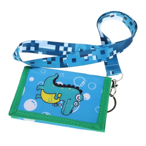 Homoyoyo Canvas Geldbörse mit Reißverschluss Cartoon Design Dreifach Sicher Robust Geräumig für Karten Münzen Geld für Jungen Mädchen Teen Wallet Langlebig und Praktisch von Homoyoyo