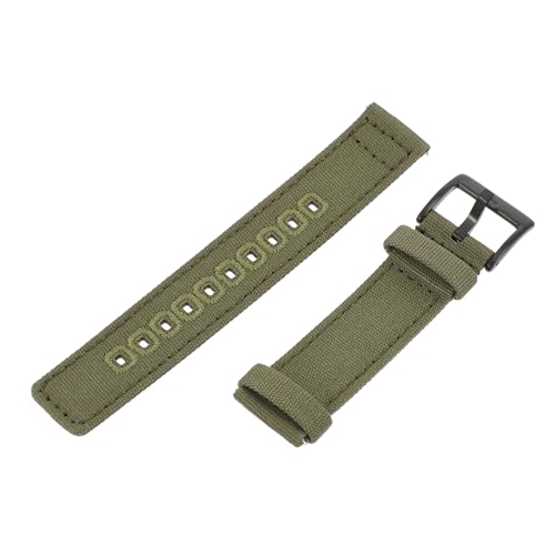 Homoyoyo Canvas Uhrenarmband für Schnellverschluss Armband Verstellbar Atmungsaktiv Kompatibel mit Militärgrün von Homoyoyo